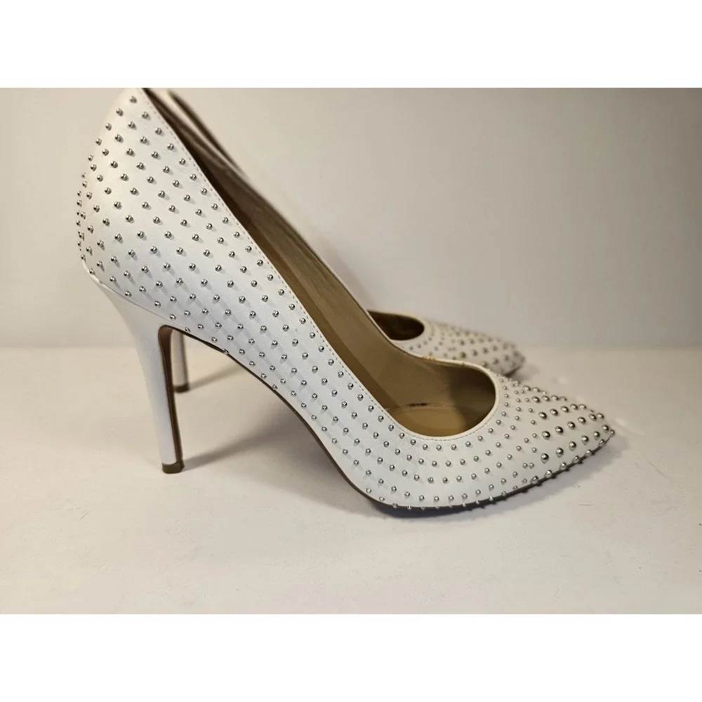 Michael‎ Kors Women's Leather Studded Mila Stilettos Size 7 Shoe